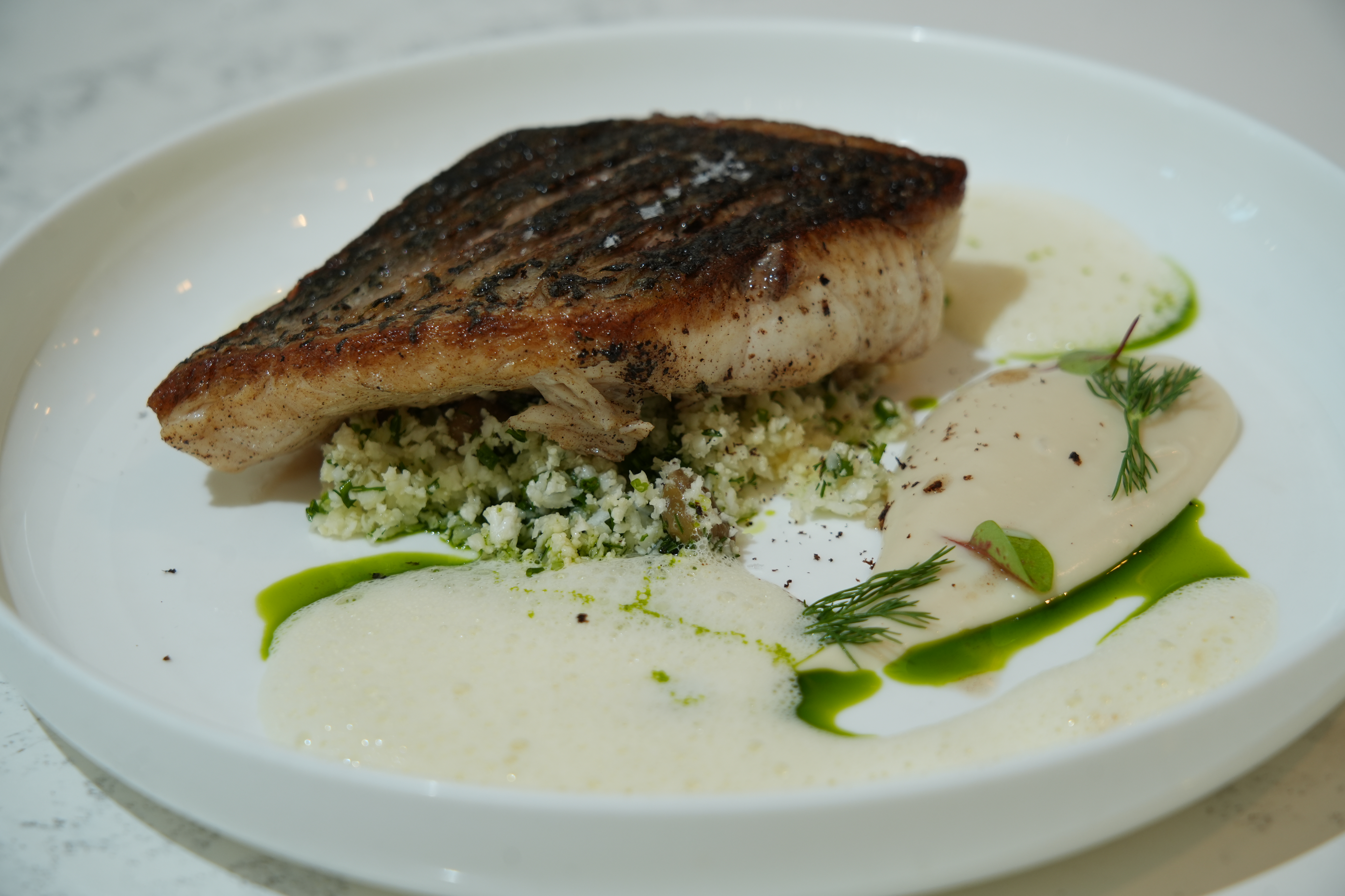 Pan-Seared Local Sea Bass